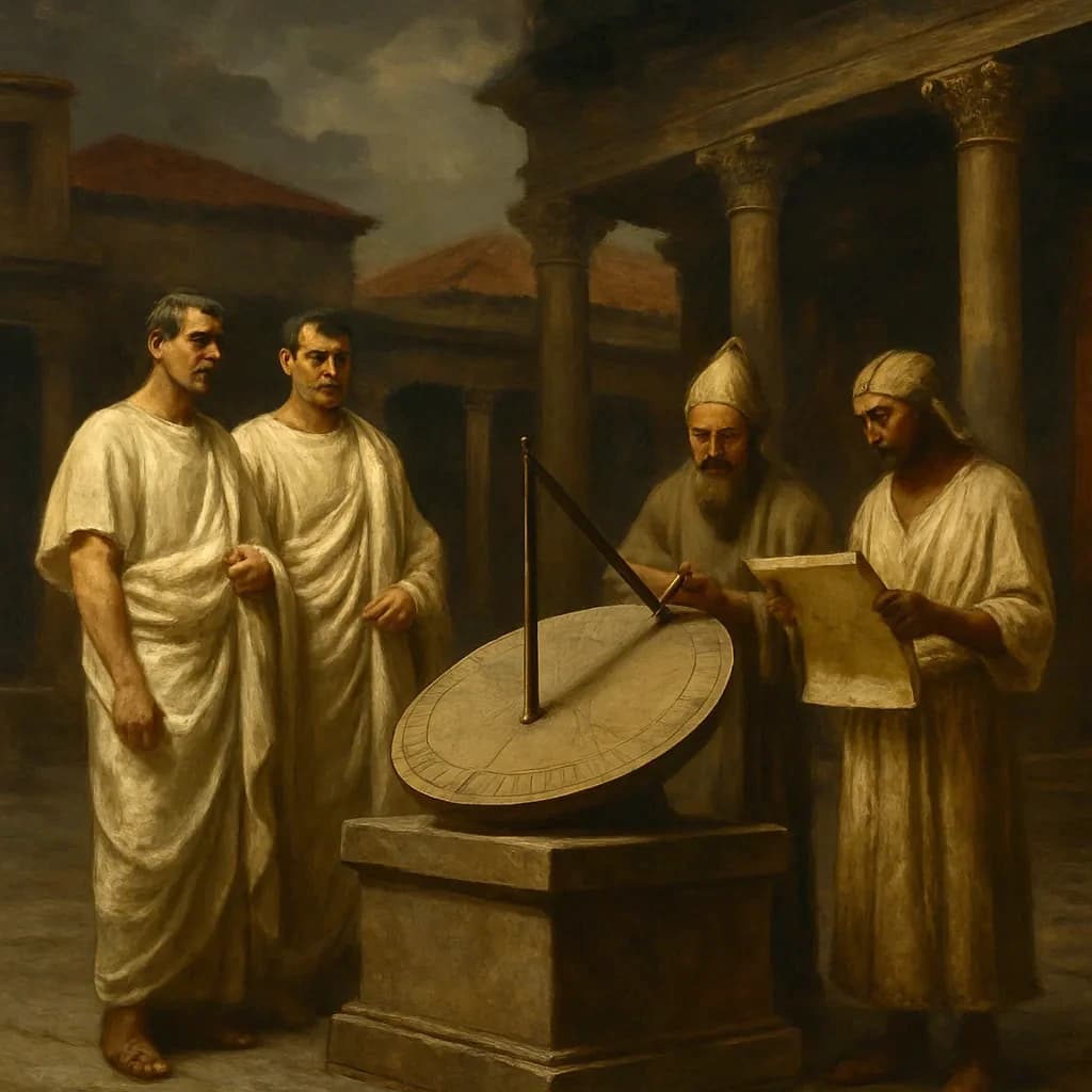 Rome's Sundial Said Noon, Egypt's Said 11:47