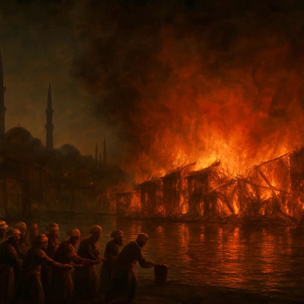 A Grain Survey Set Constantinople on Fire