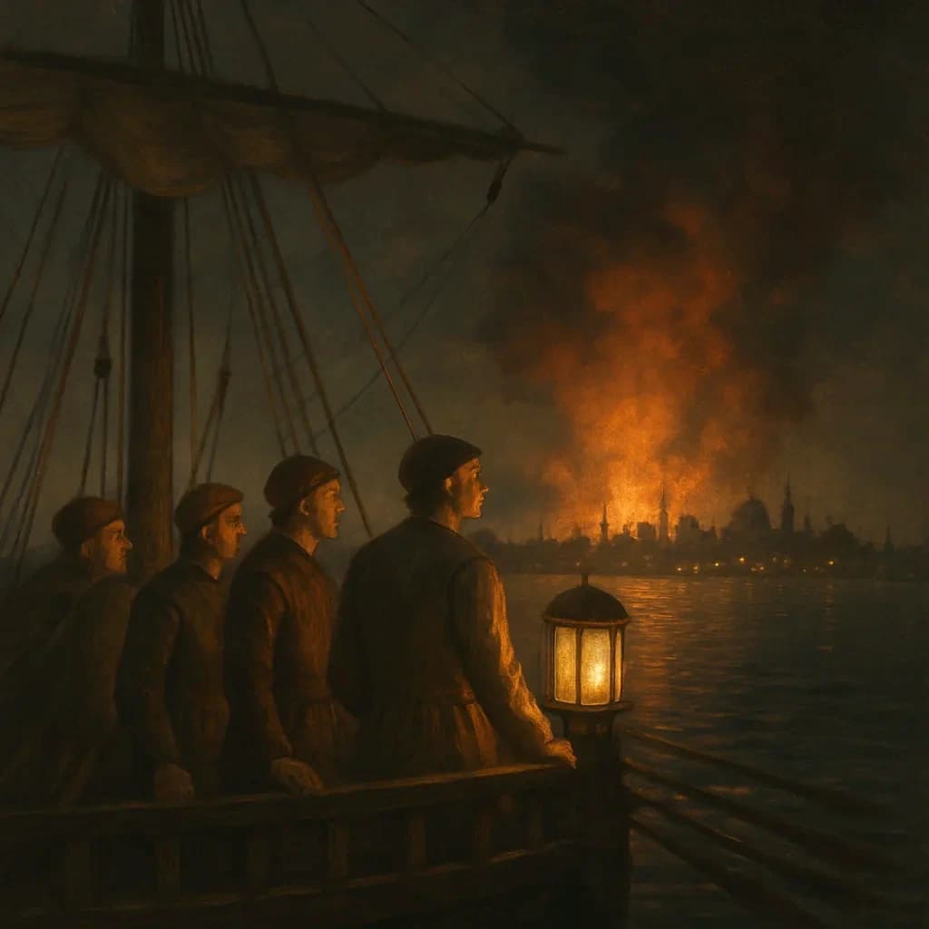 A Genoese Fleet Missed Saving Constantinople by Hours
