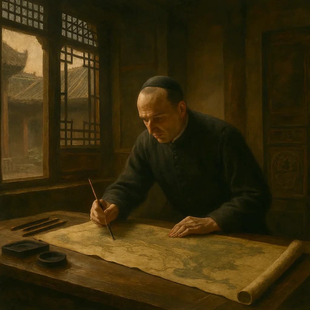 How a Jesuit's Map of China Reached Britain's Warships