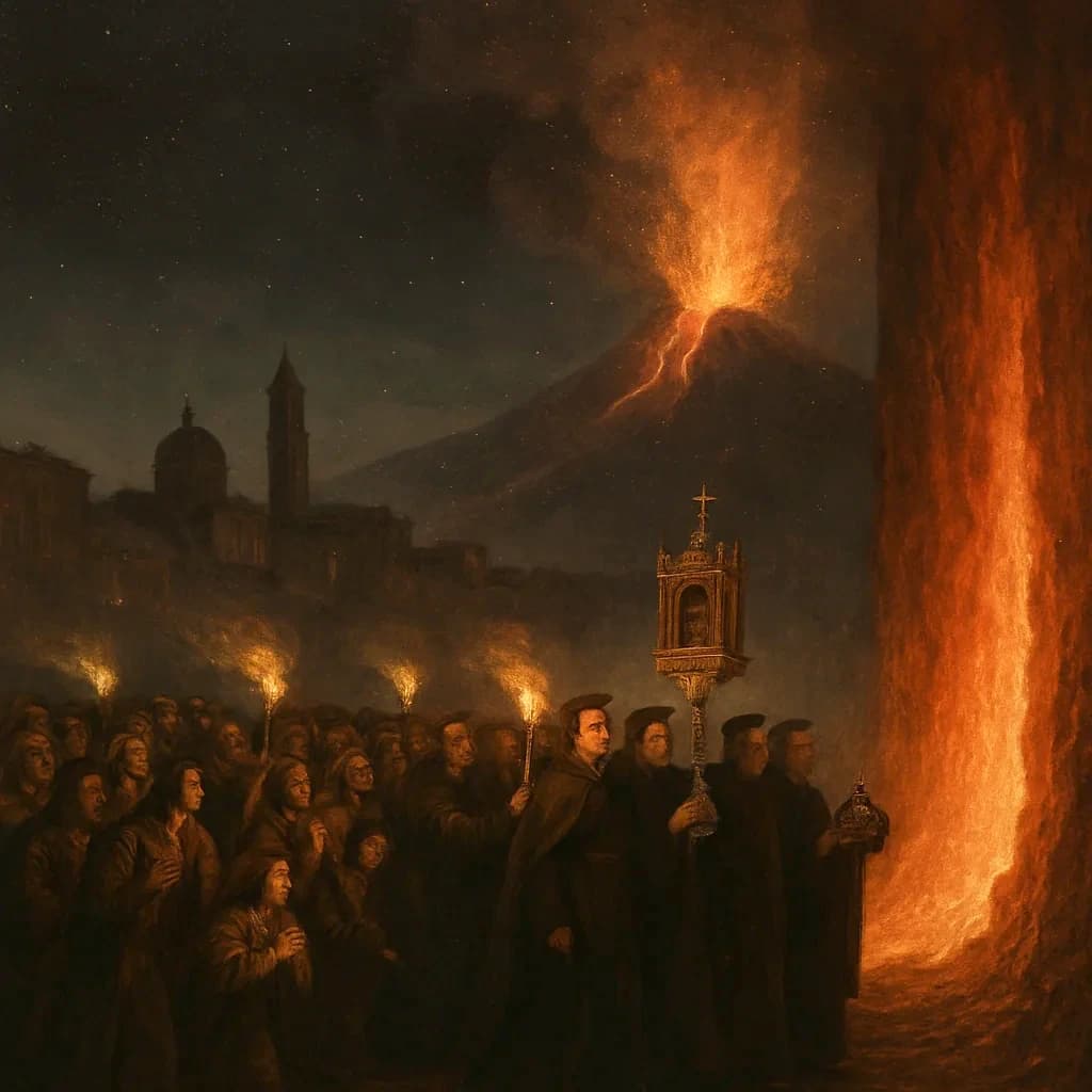 A Monk Bargained His Life Against Vesuvius
