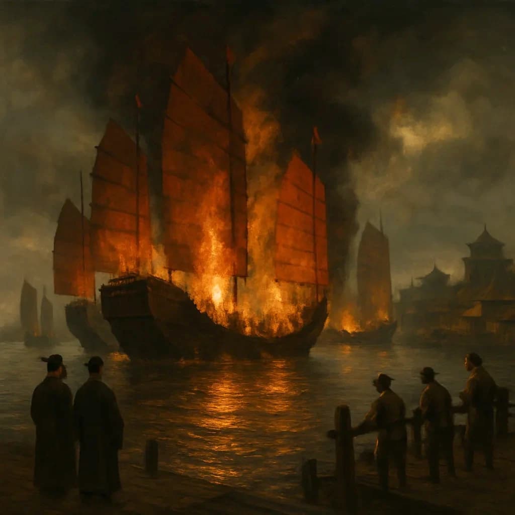 When China's Admiral Burned the World's Greatest Fleet
