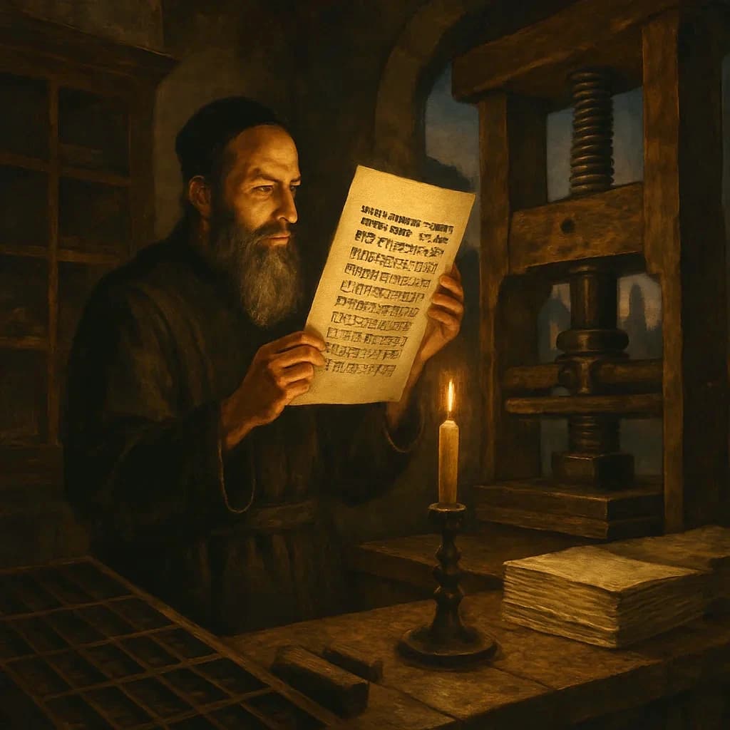 Three Nights in a Florentine Garden, and the Birth of the Printing Press in Hebrew