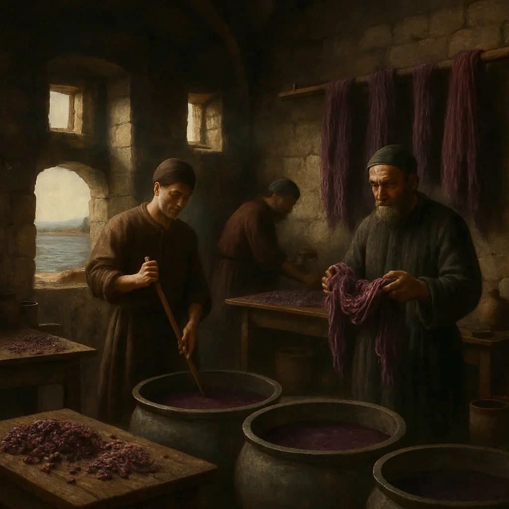 When Rome Forgot How to Make Purple