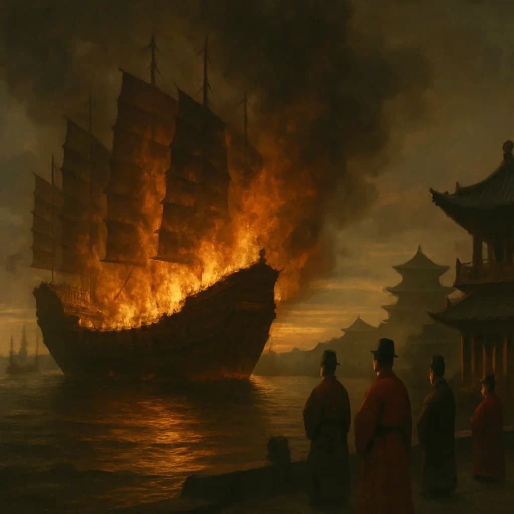 China Owned the Oceans, Then Burned Its Fleet