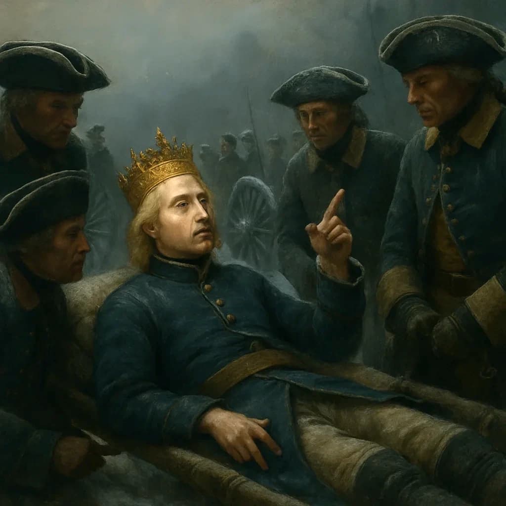 Charles XII Charged Into a Blizzard at Narva