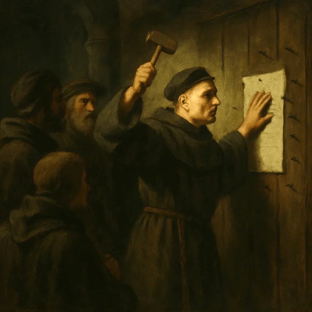 Seventeen Nails in the Door, Wittenberg 1517. Wait, Wrong Door